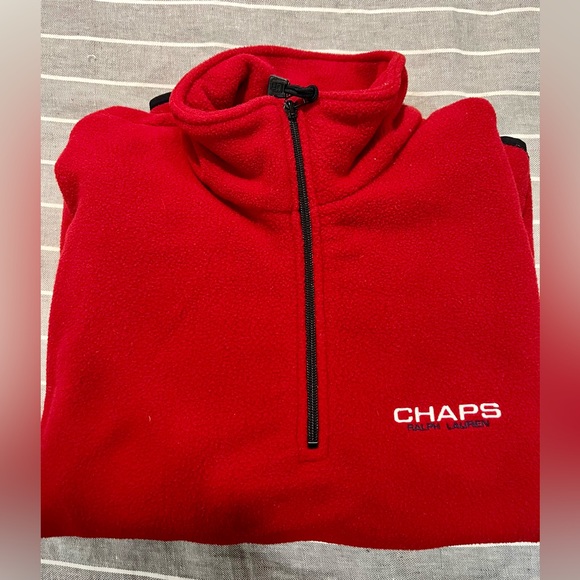Chaps Ralph Lauren Zipper Crew neck size L - Picture 2 of 4